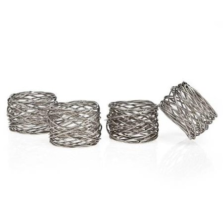 CHEFTOOL Round Mesh Napkin Rings Set of 4 CH497029